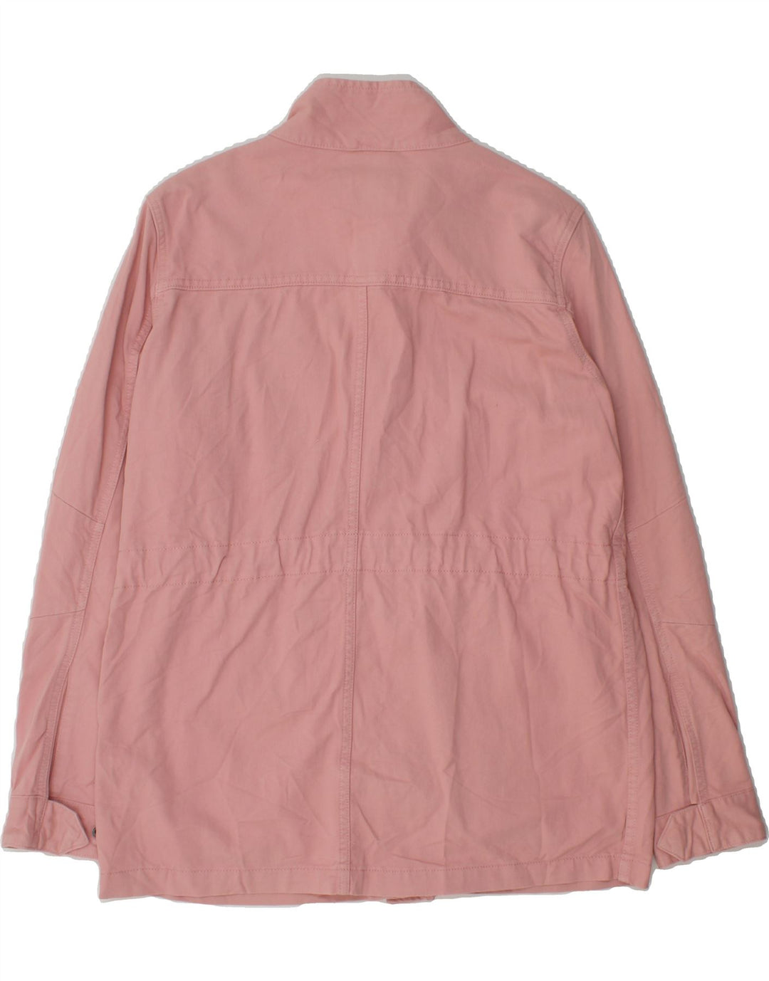 MARKS & SPENCER Womens Oversized Utility Jacket UK 10 Small Pink Cotton Vintage Marks & Spencer and Second-Hand Marks & Spencer from Messina Hembry 
