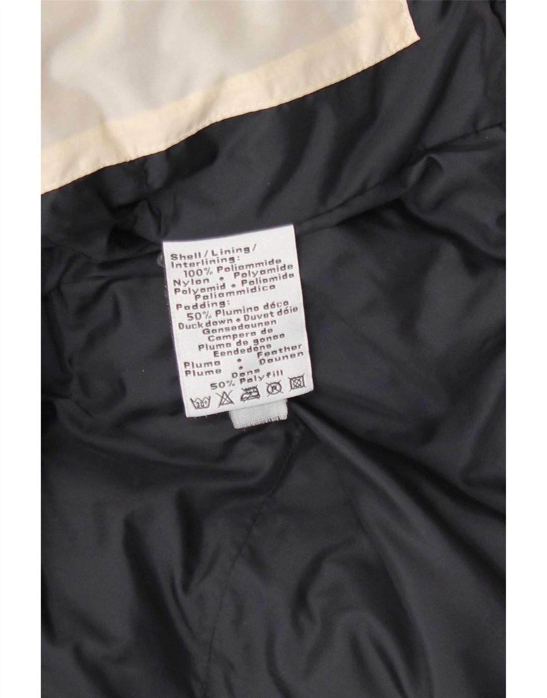Kappa Herren Wattierte Jacke UK 38 Medium Marineblau Polyamid