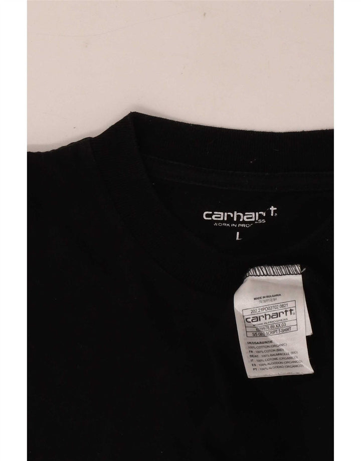 Carhartt Herren-T-Shirt mit Grafik, groß, aus schwarzer Baumwolle