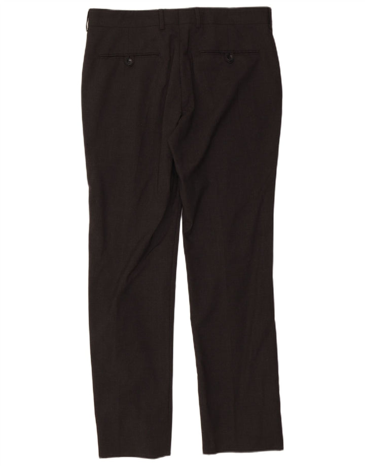 Gerade Anzughose für Herren von Zara, EU 40, mittelgroß, W31, L30, grau, Polyester