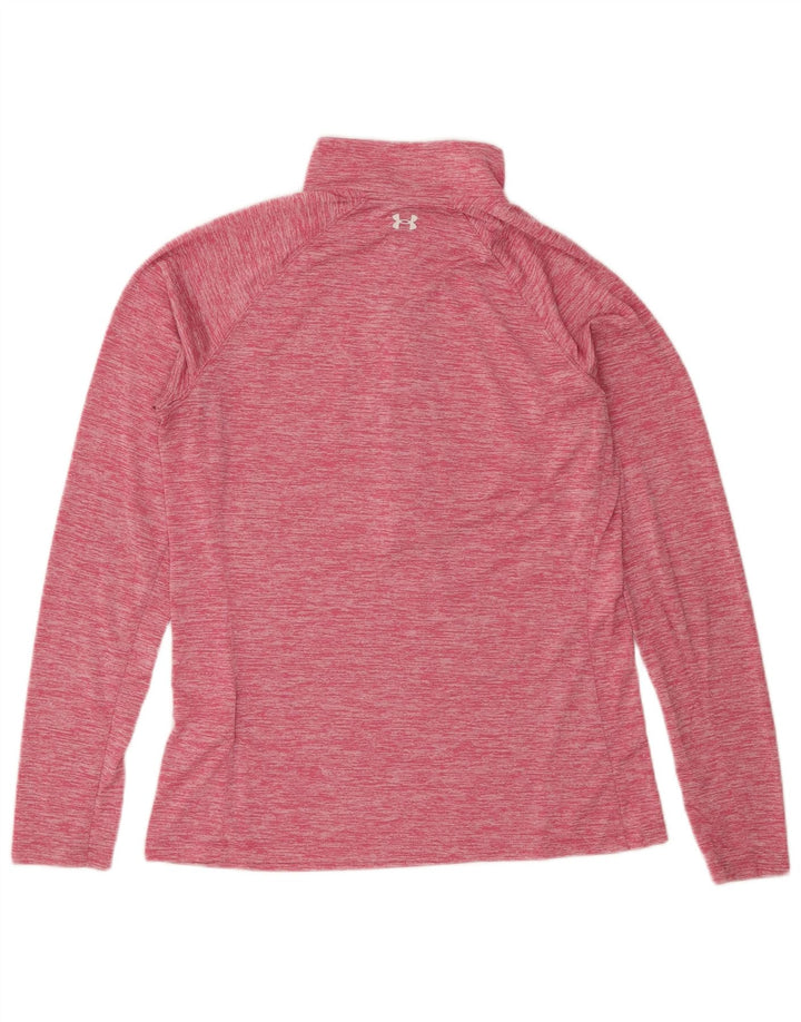 Under Armour Damen-Trainingsanzug mit Grafik-Pullover, Gr. 14, groß, rosa gefleckt