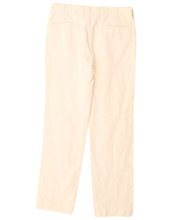 MASSIMO DUTTI Gerade Herren-Anzughose, EU 42, Größe L, W32, L32, gebrochenes Weiß