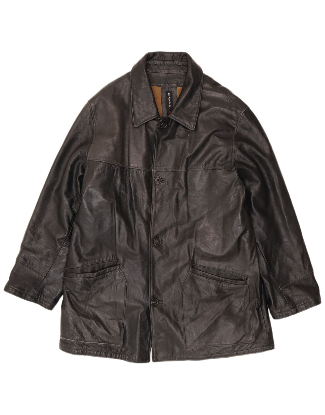 Maffei Herren Lederjacke IT 54 2XL Schwarz