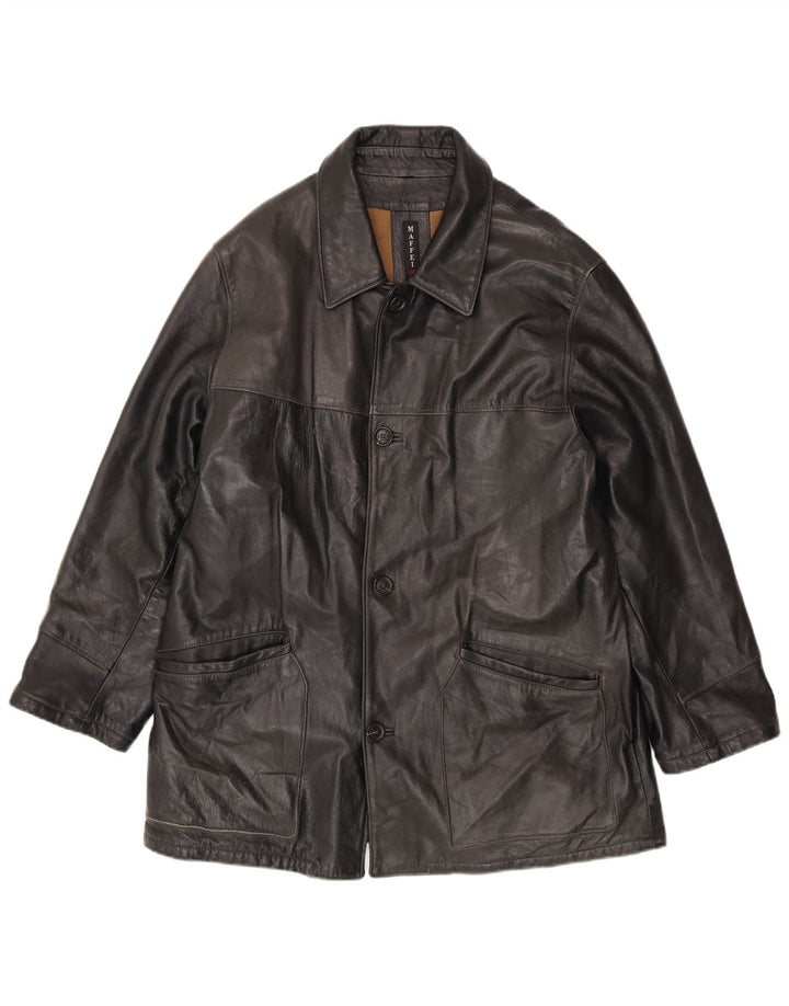 Maffei Herren Lederjacke IT 54 2XL Schwarz