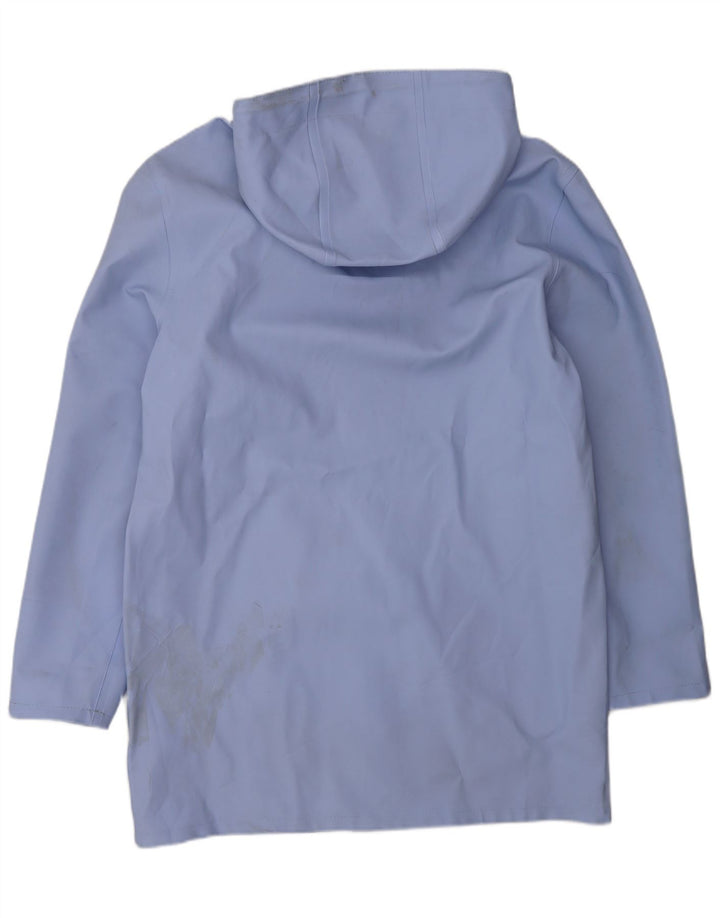 Stutterheim Herren-Regenmantel mit Kapuze, UK 40, Größe L, Blau, Baumwolle