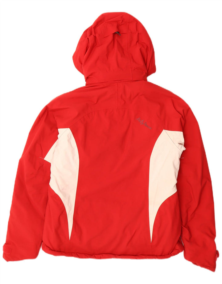 Helly Hansen Damen-Windbreakerjacke mit Kapuze, UK 10, Größe S, Rot, Farbblock