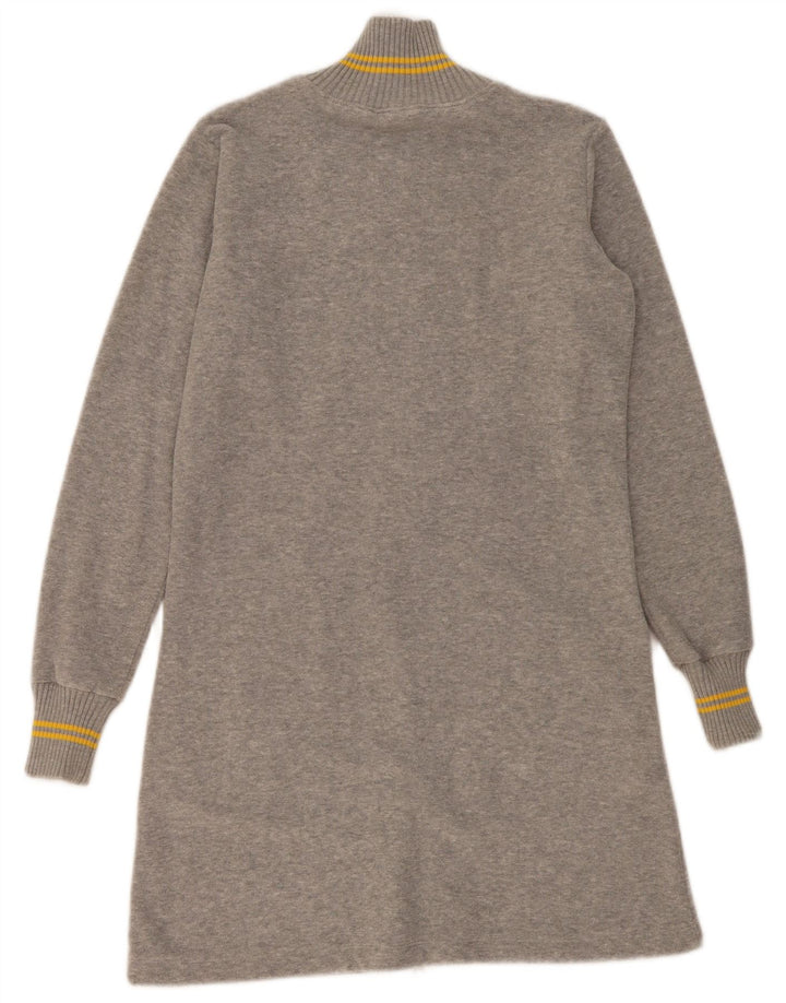 Fila Damen Longline-Strickjacke in Übergröße, Gr. 10, Größe S, Grau, Baumwolle