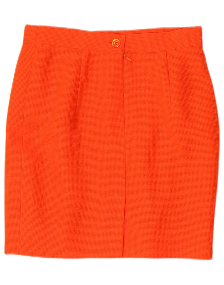 Belmar Damen Bleistiftrock IT 44 Medium W28 Orange Viskose