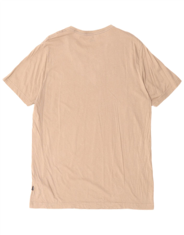 Puma Herren-T-Shirt mit Grafik, groß, beige, Baumwolle