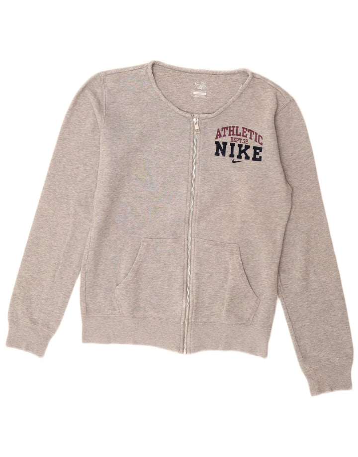 Nike Damen Graphic Trainingsanzug Top Jacke UK 10 Small Grau