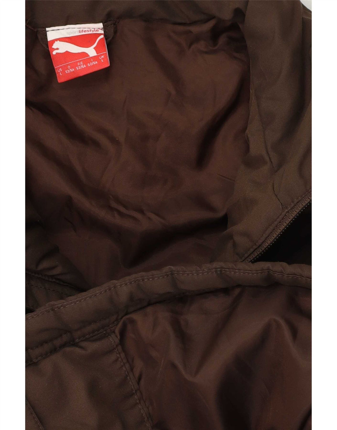 Puma Herren gepolsterte Jacke UK 40 Large Braun