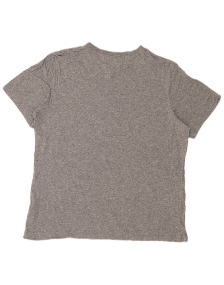 NIKE Herren T-Shirt Top Large Grau Baumwolle