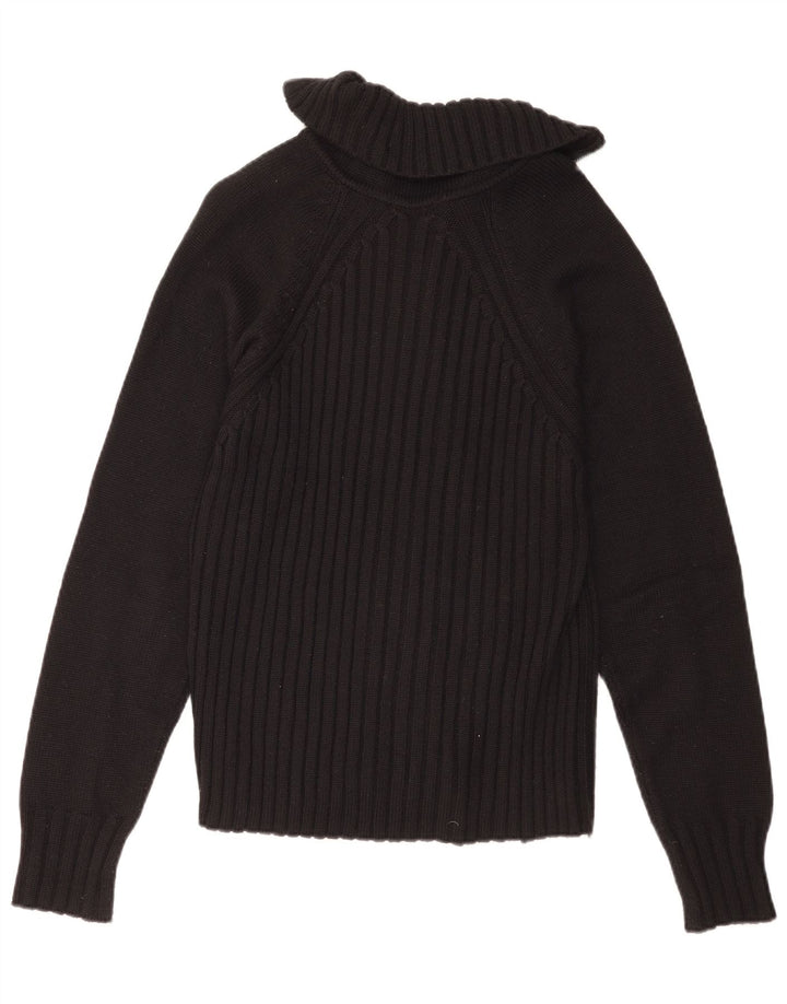 Meltin' Pot Herren-Strickjacke aus mittelschwarzer Wolle