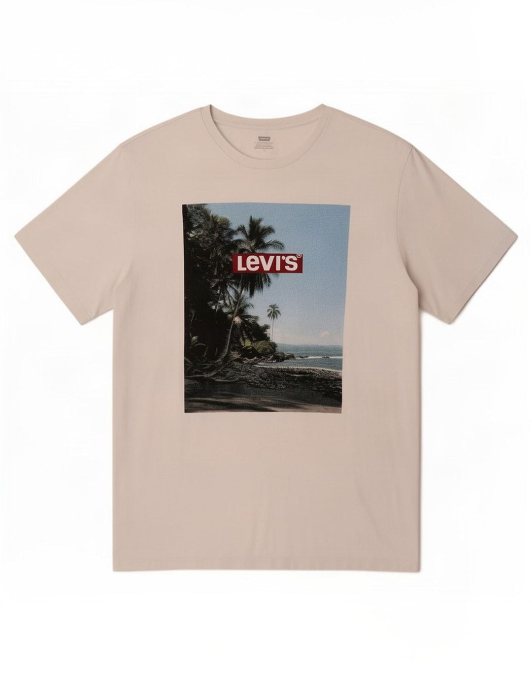Levi's Herren-T-Shirt mit Grafik, Größe L, Weiß