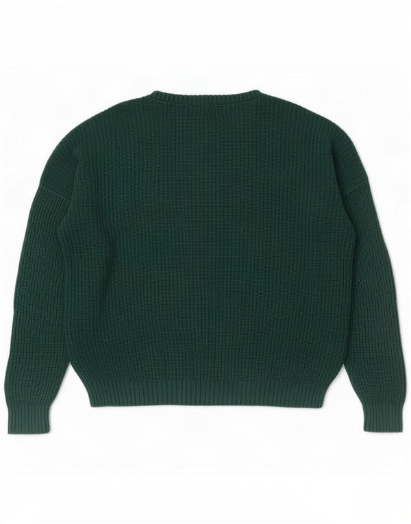 Hollister Damen-Pullover mit Rundhalsausschnitt, übergroß, UK 14, Mittelgrün