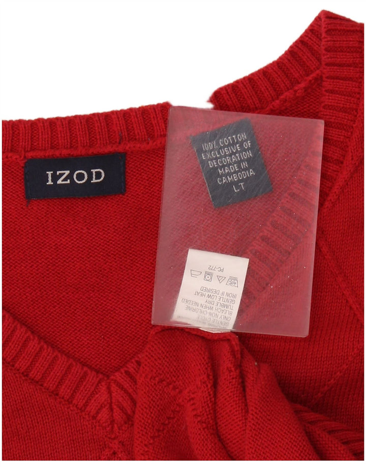 IZOD Herren Weste Tank Top Große rote Baumwolle