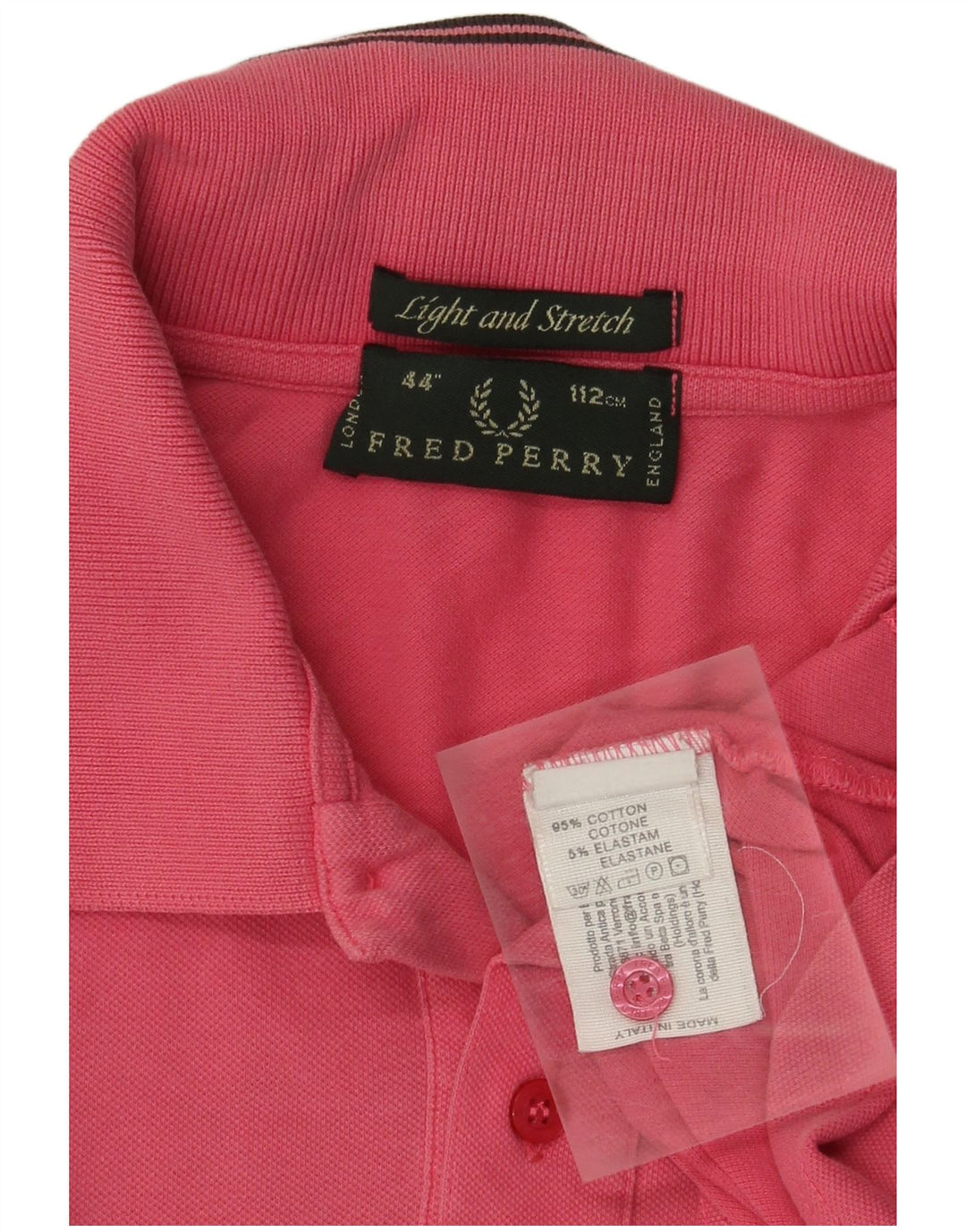 Fred Perry Herren-Poloshirt aus mittelrosa Baumwolle