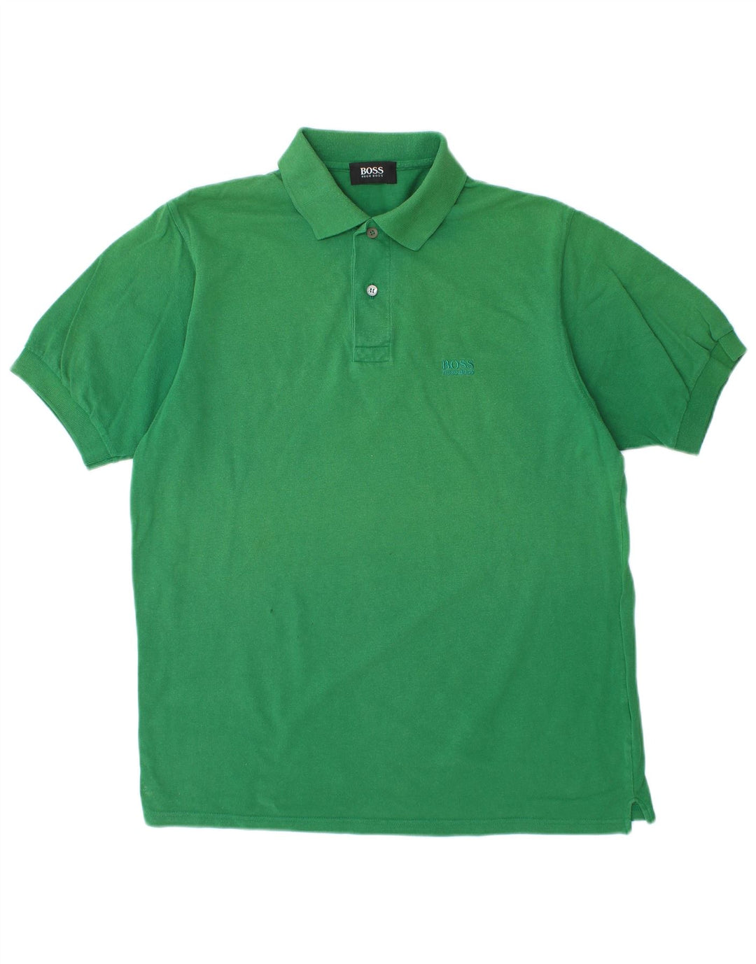 HUGO BOSS Herren Poloshirt mittelgrüne Baumwolle
