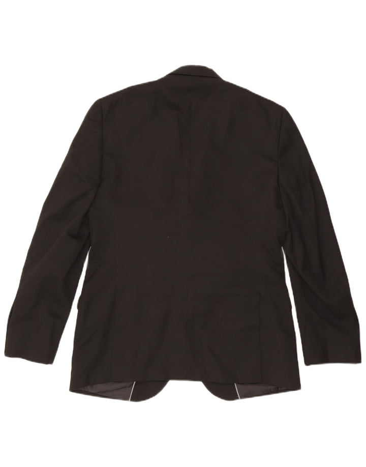 Marks & Spencer Herren-Blazer mit 2 Knöpfen, reguläre Passform, UK 38, mittelschwarz