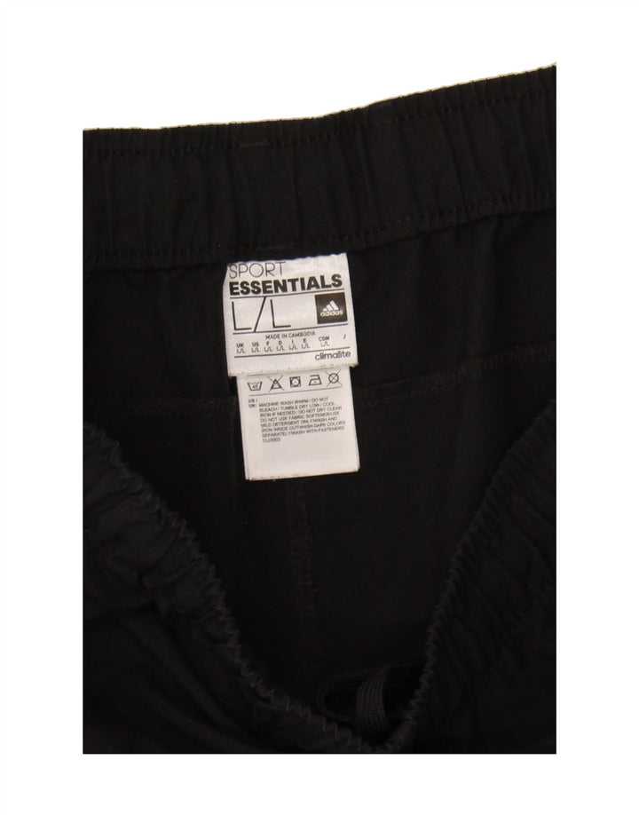 ADIDAS Mens Climalite Tracksuit Trousers Joggers Large  Black Polyester Vintage Adidas and Second-Hand Adidas from Messina Hembry 