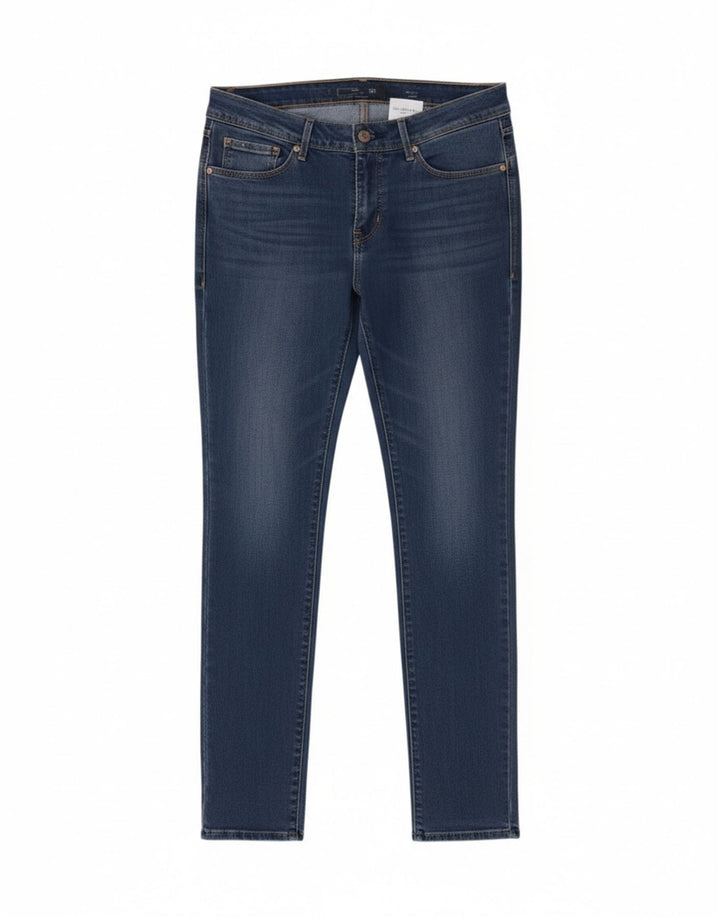 Levi's Damen Mid Rise Skinny Jeans W29 L32 Blau