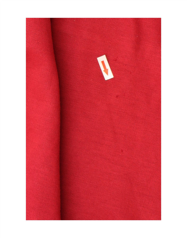 Vintage Herren Grafik Sweatshirt Pullover XL Rot Colourblock