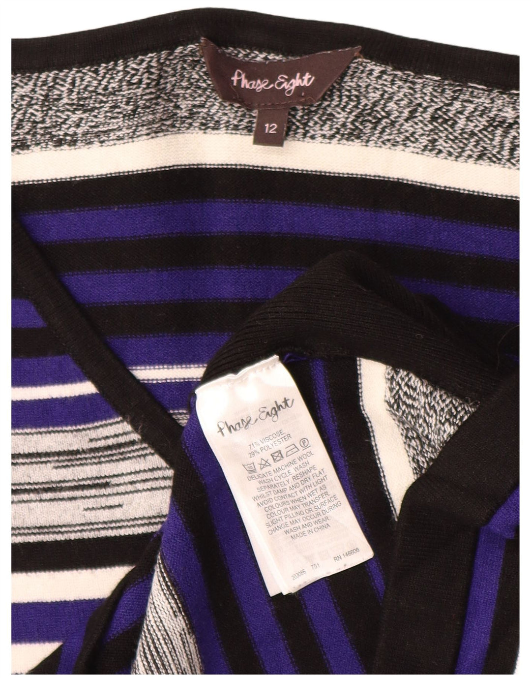 Phase Eight Damen-Pulloverkleid, Größe M, mehrfarbig, gestreift