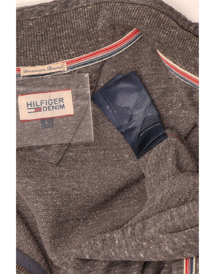 Tommy Hilfiger Damen-Trainingsanzug-Top-Jacke, UK 16, groß, grau gefleckt