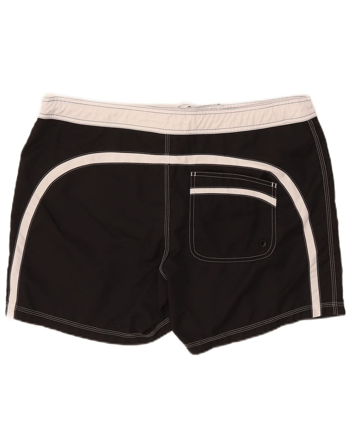 Tribord Herren-Badeshorts, EU 48, Mittelschwarz, Colourblock-Polyester