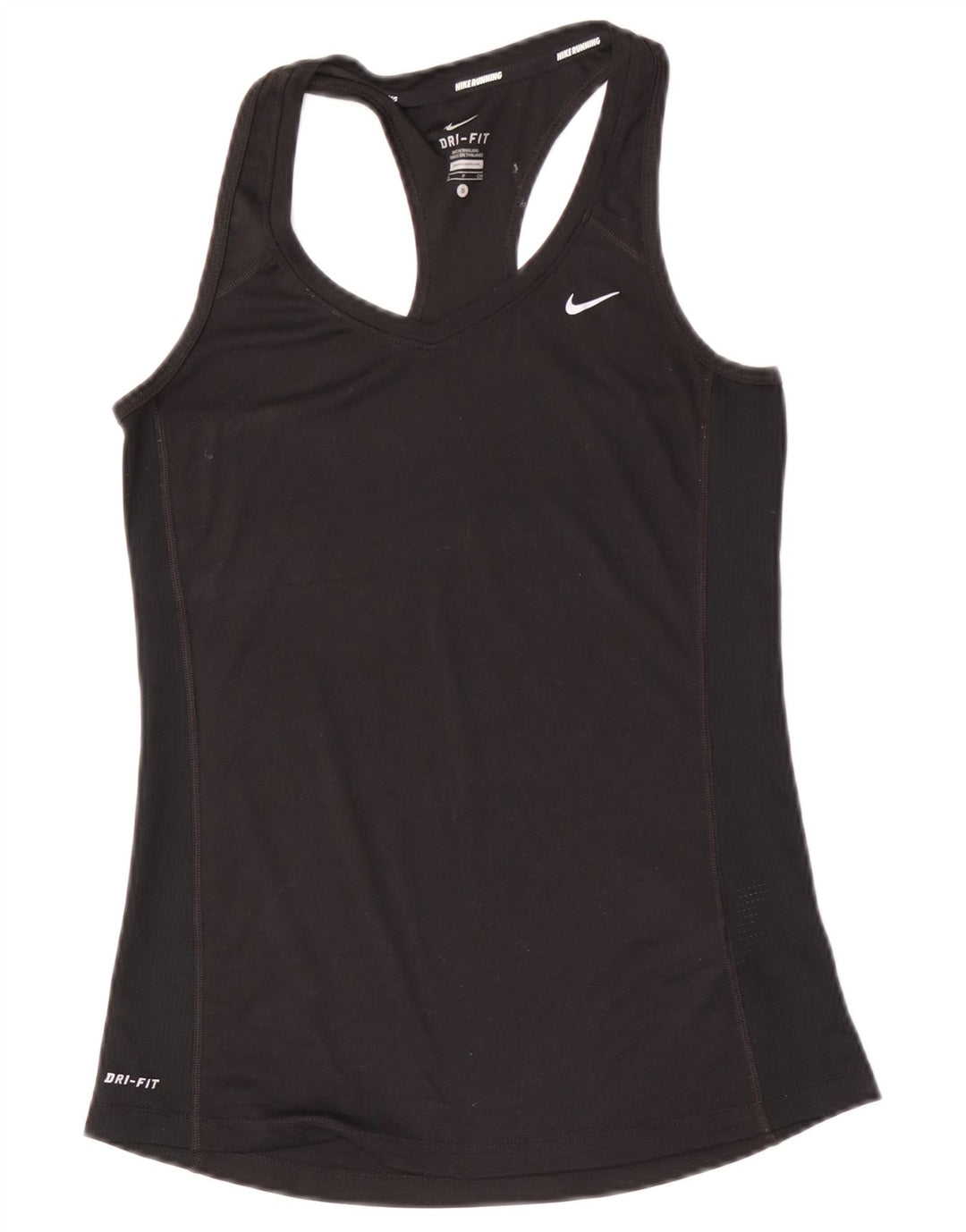 Nike Damen Dri Fit Weste Top UK 8 Small Schwarz Polyester