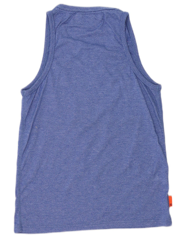 Superdry Herren Grafik-Trägershirt, Größe L, Blau