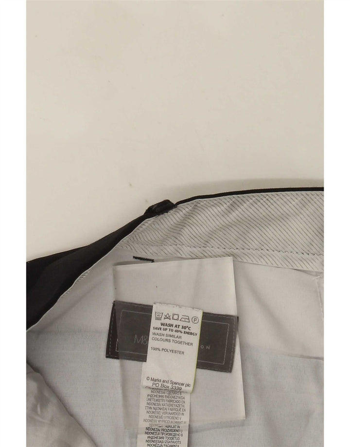 Marks & Spencer Herren-Anzughose mit gerader Passform und normaler Passform, W40 L33, Marineblau