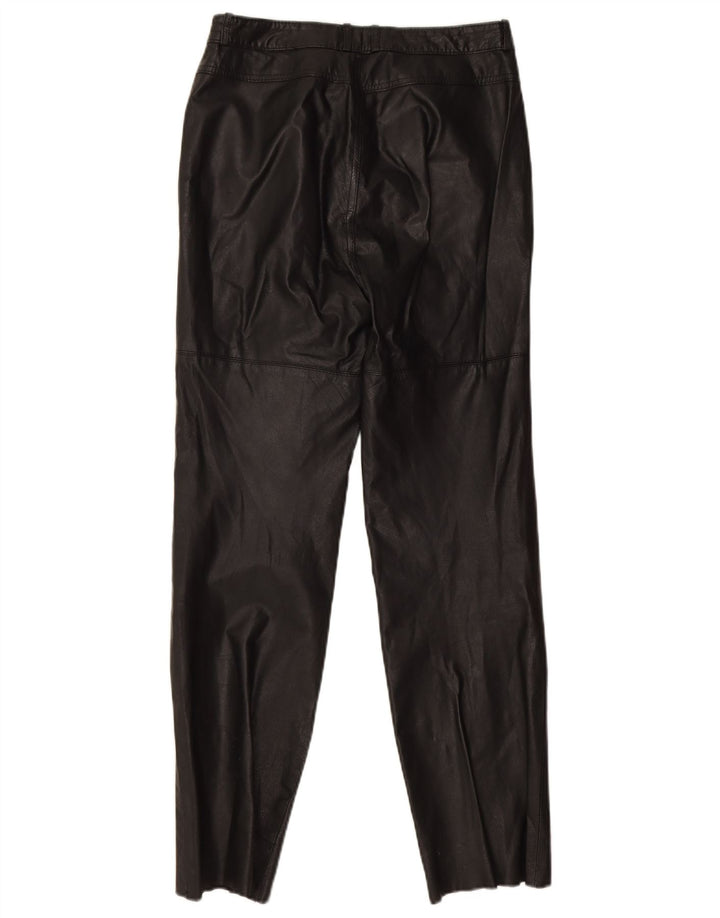 Golden Leaf Damen Slim Lederhose W26 L28 Schwarz