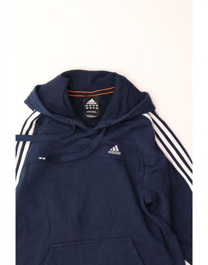 ADIDAS Herren Kapuzenpullover aus Baumwolle in mittlerem Marineblau