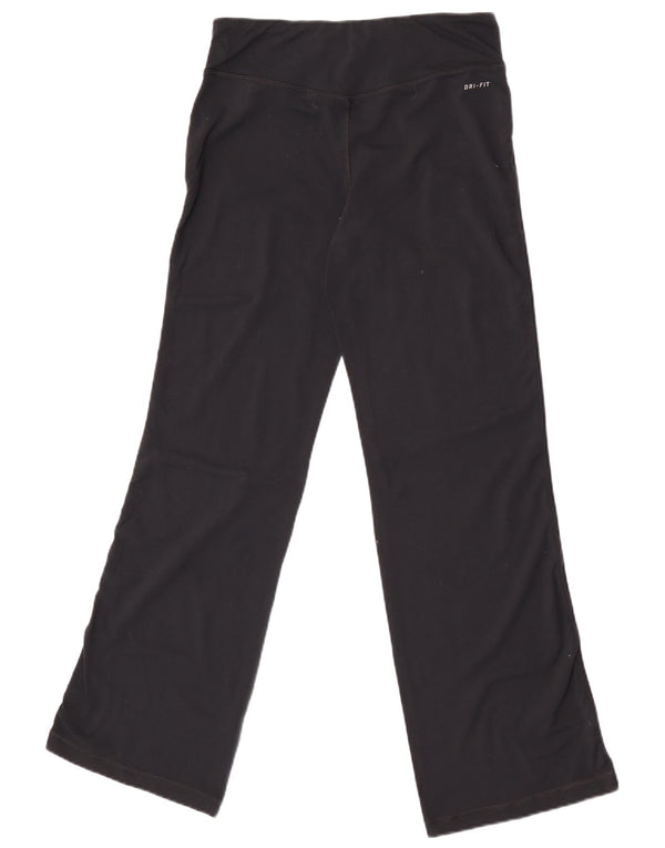 Nike Damen Dri Fit Trainingshose UK 14 Medium Schwarz