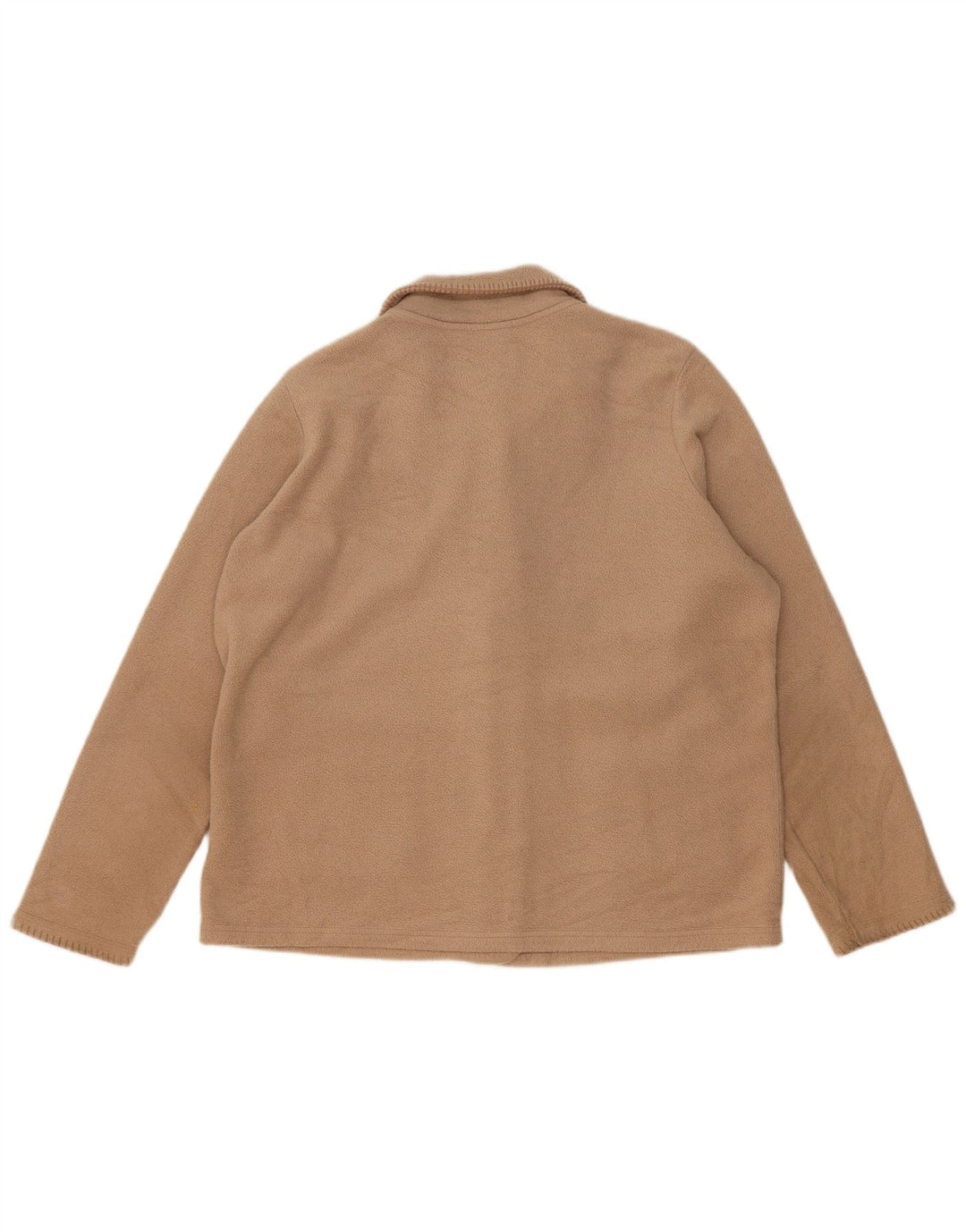 Marks & Spencer Damen Fleecejacke UK 16 Large Beige Polyester