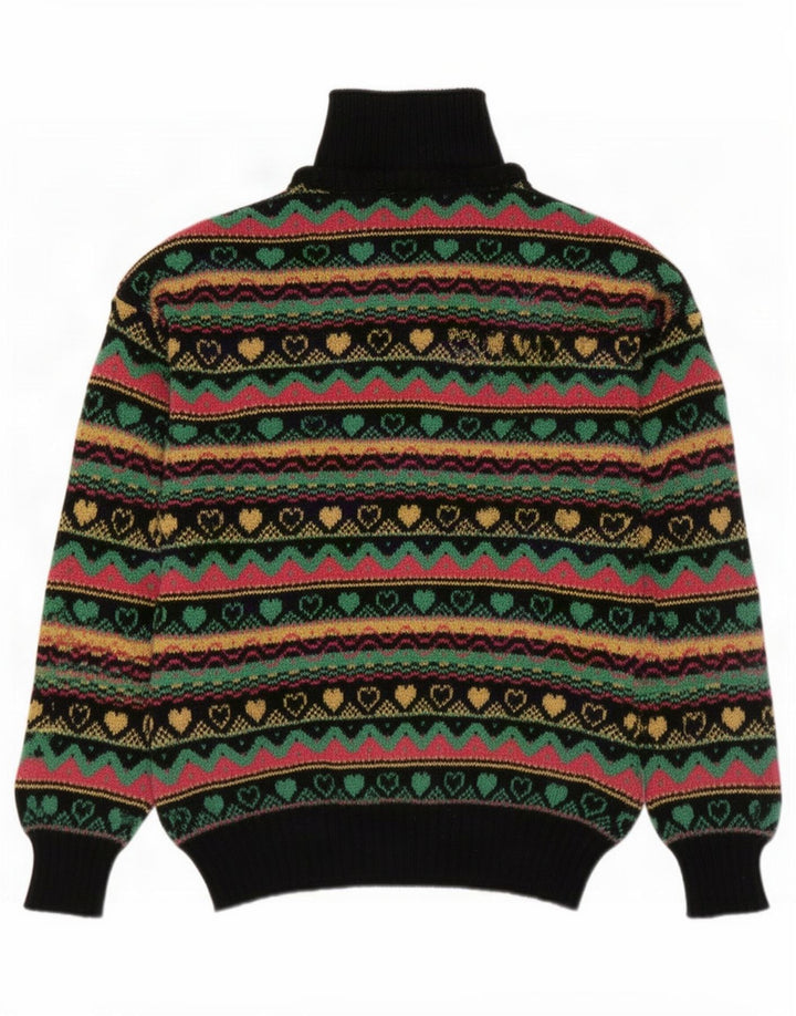 Benetton Damen Rollkragenpullover IT 46 Large Mehrfarbig