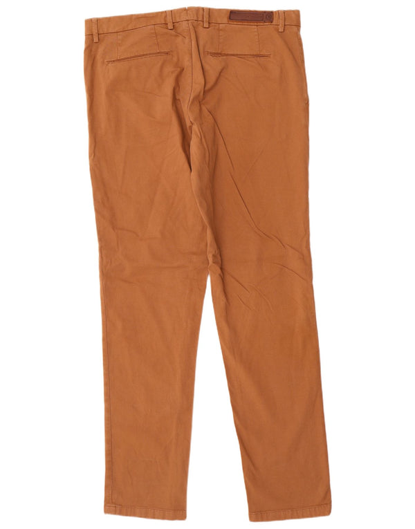 Trussardi Herren Skinny Chino-Hose W36 L34 Braune Baumwolle