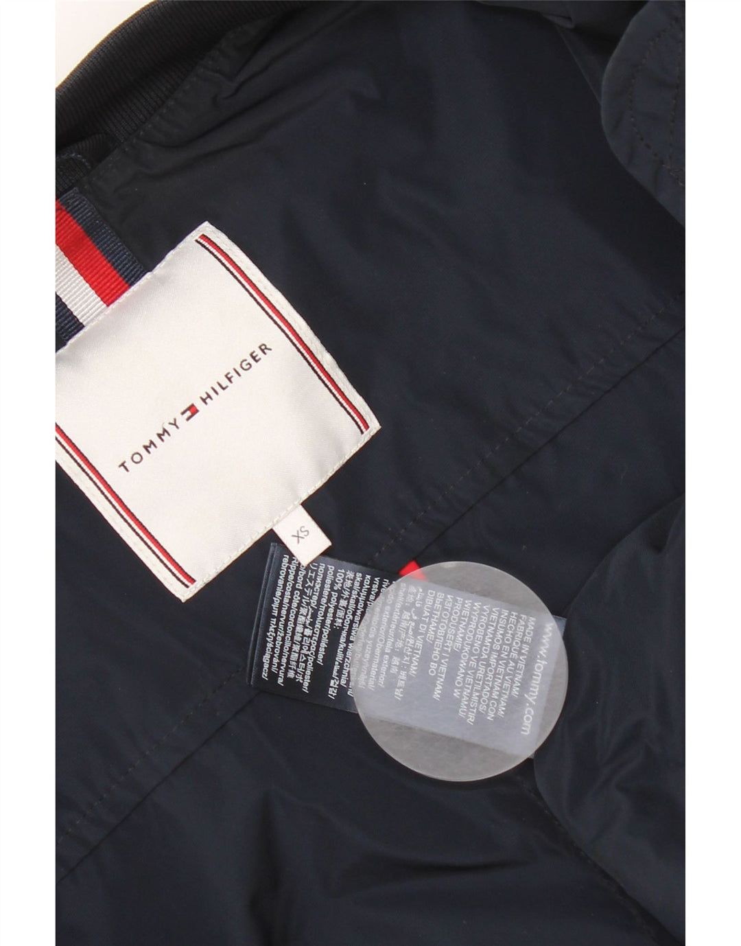 Tommy Hilfiger Damen-Bomberjacke in Übergröße, Gr. 6, XS, Marineblau, Farbblock