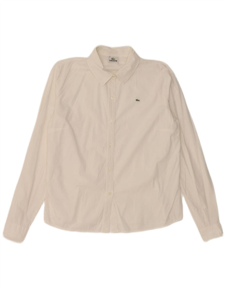 Lacoste Damen-Hemd, Größe 44, groß, weiß