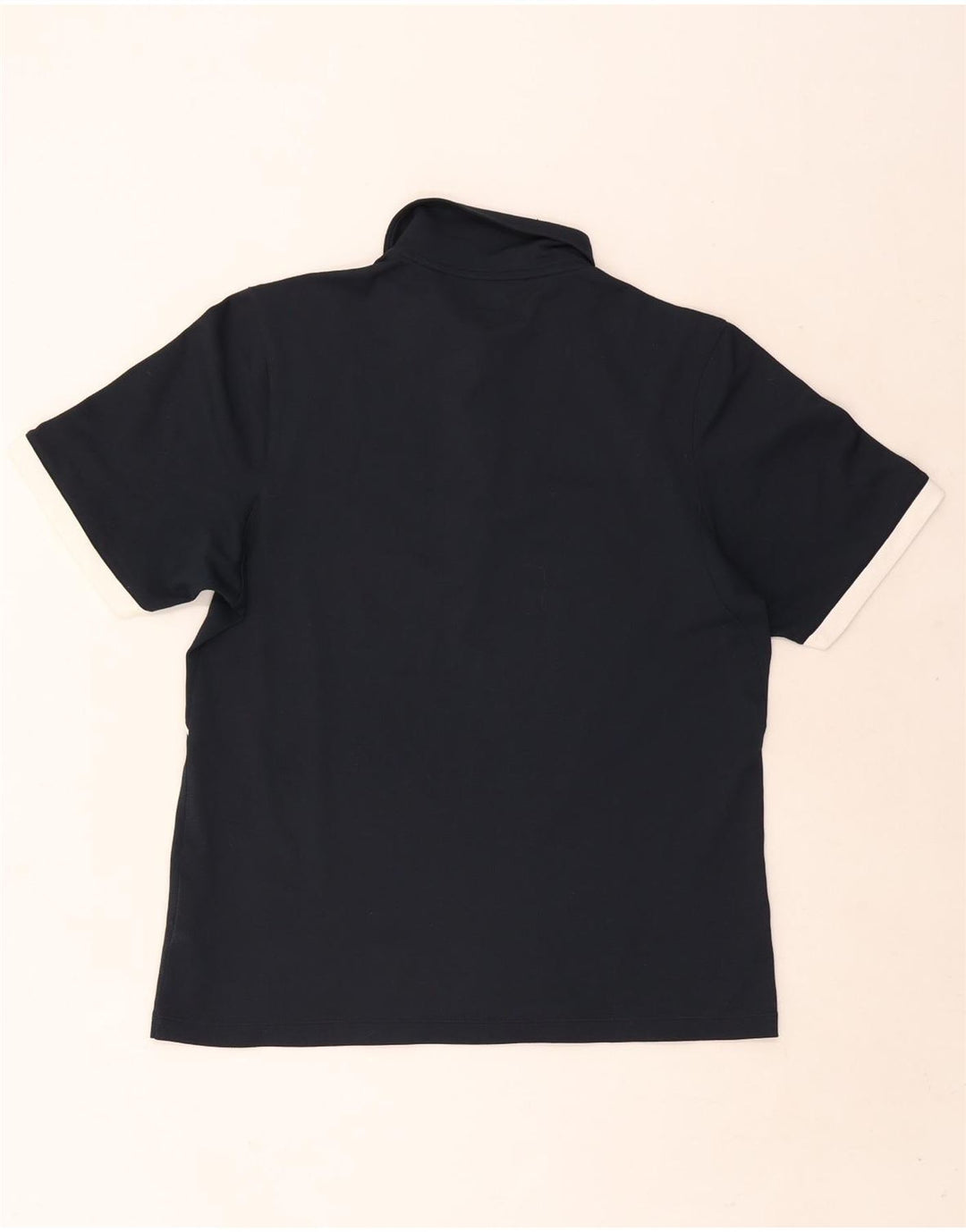 Nike Herren-Poloshirt UK 39/41 Mittelmarineblaues Colourblock-Polyester