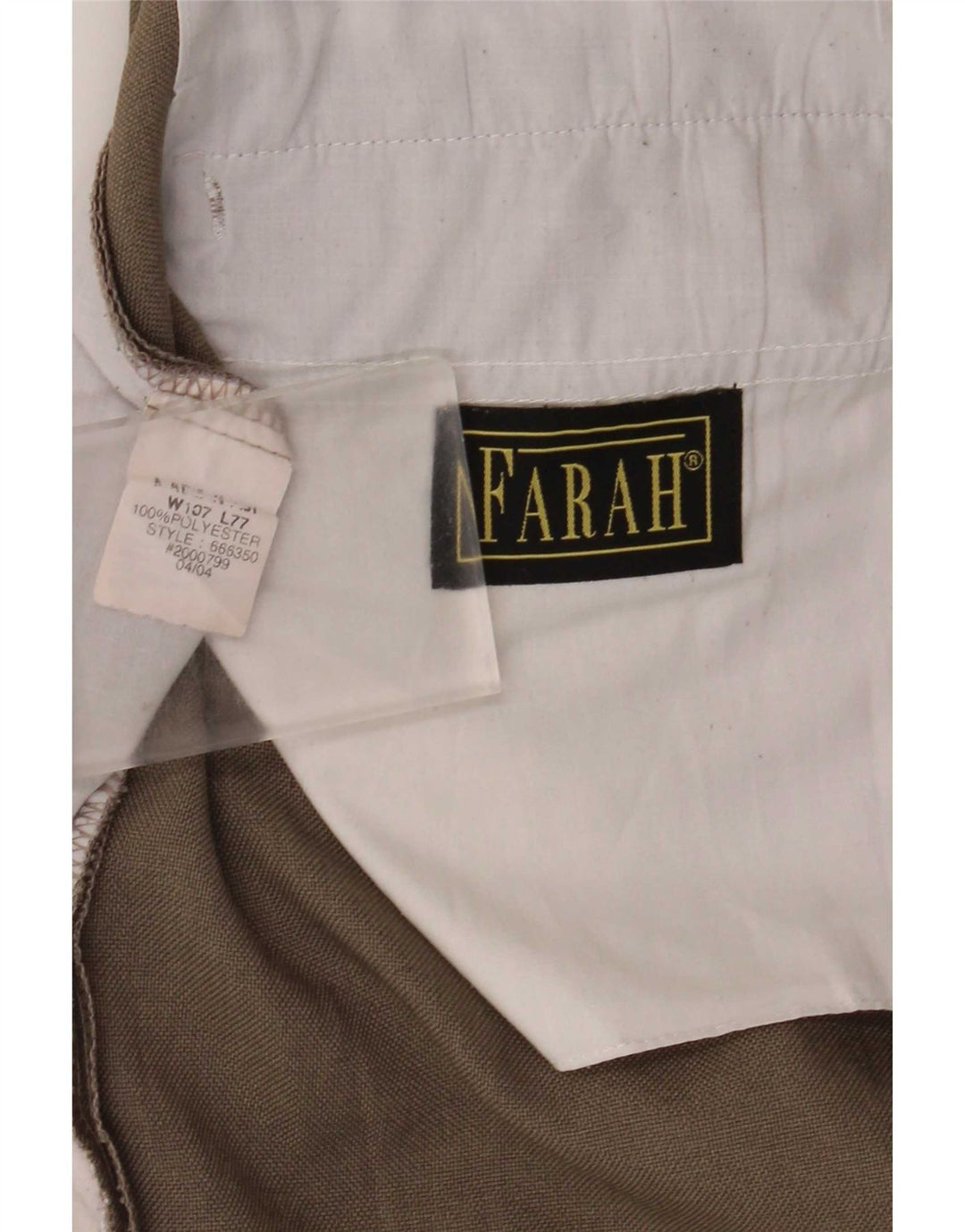 Farah Herren-Anzughose mit Pegged-Anzug, W42, L30, braunes Polyester