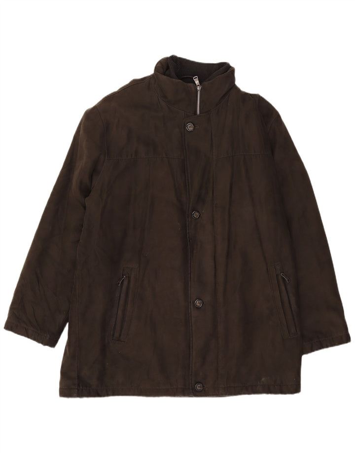 Bugatti Herren-Windbreaker-Mantel UK 44 2XL Khaki Polyester
