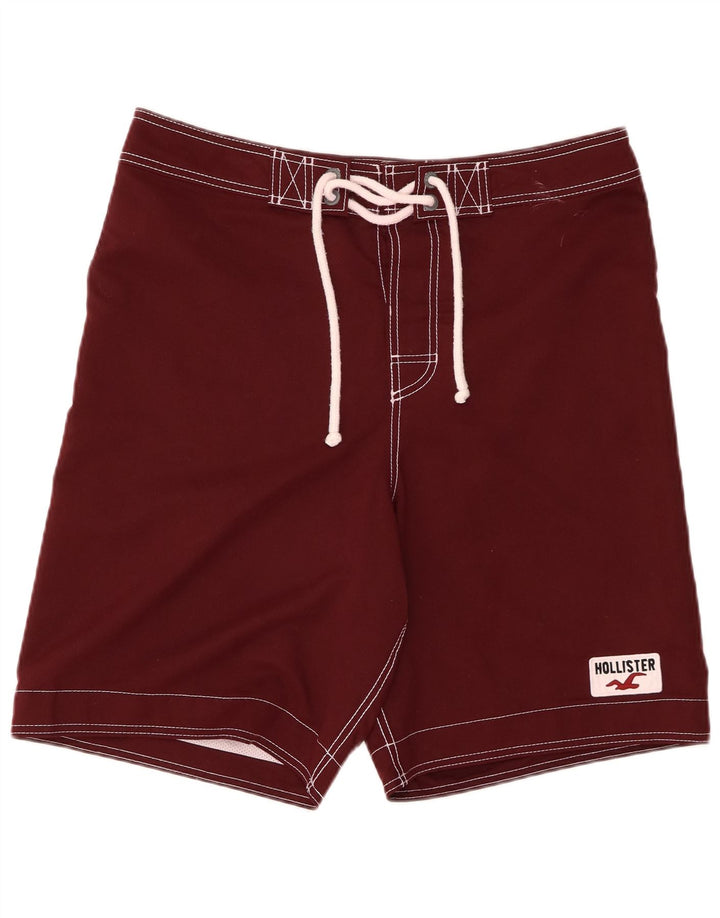 HOLLISTER Herren Badeshorts Medium Burgund Polyester