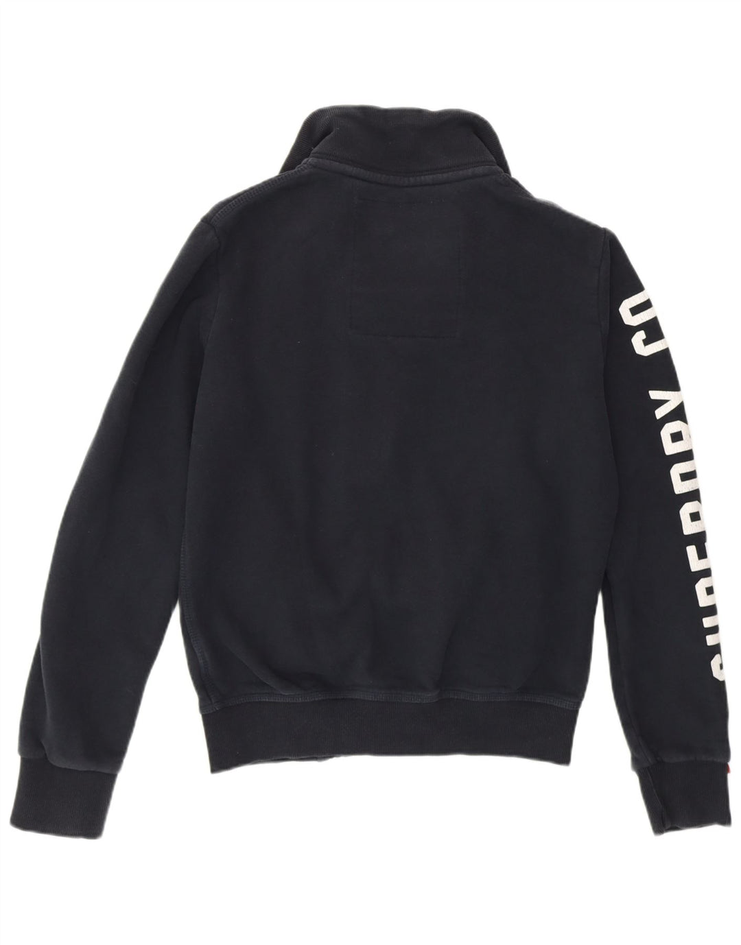 SUPERDRY Herren-Sweatshirt mit Grafik, Größe S, marineblaue Baumwolle