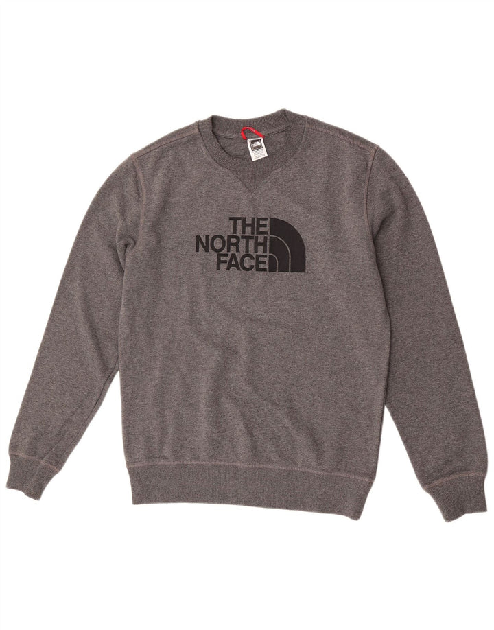 The North Face Herren-Sweatshirt mit Grafik, Größe S, grau meliert, Baumwolle