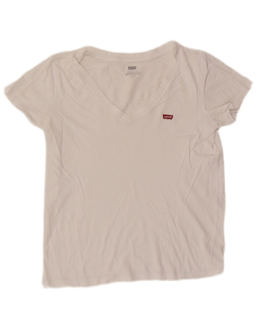 Levi's Damen T-Shirt Top UK 10 Small Weiß