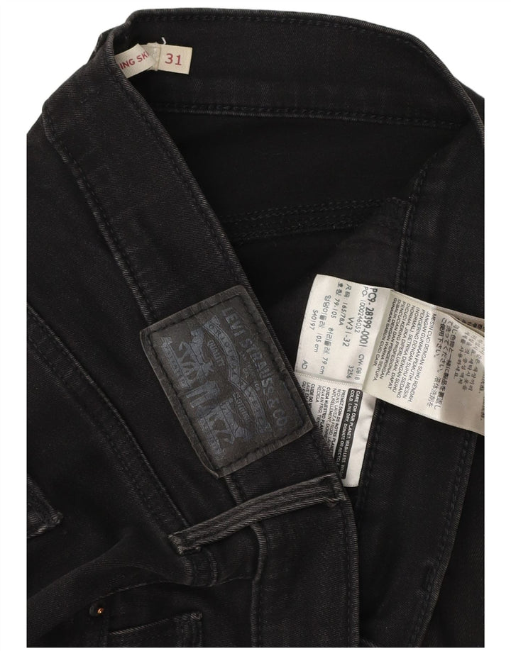 Levi's Slim Fit Skinny-Jeans für Damen, W31, L32, Schwarz, Baumwolle