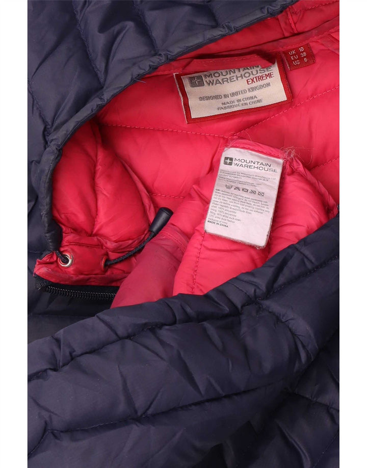 Mountain Warehouse Wattierte Damenjacke mit Kapuze, Gr. 10, Marineblau