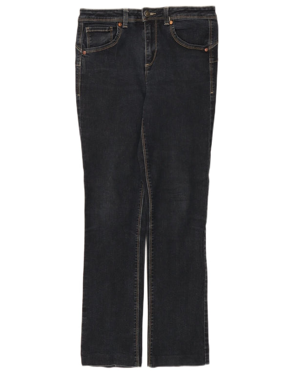 Benetton Damen Bootcut Jeans W29 L28 Marineblau